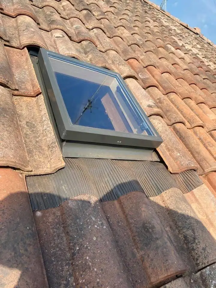 Toiture en tuiles, vue d'ensemble